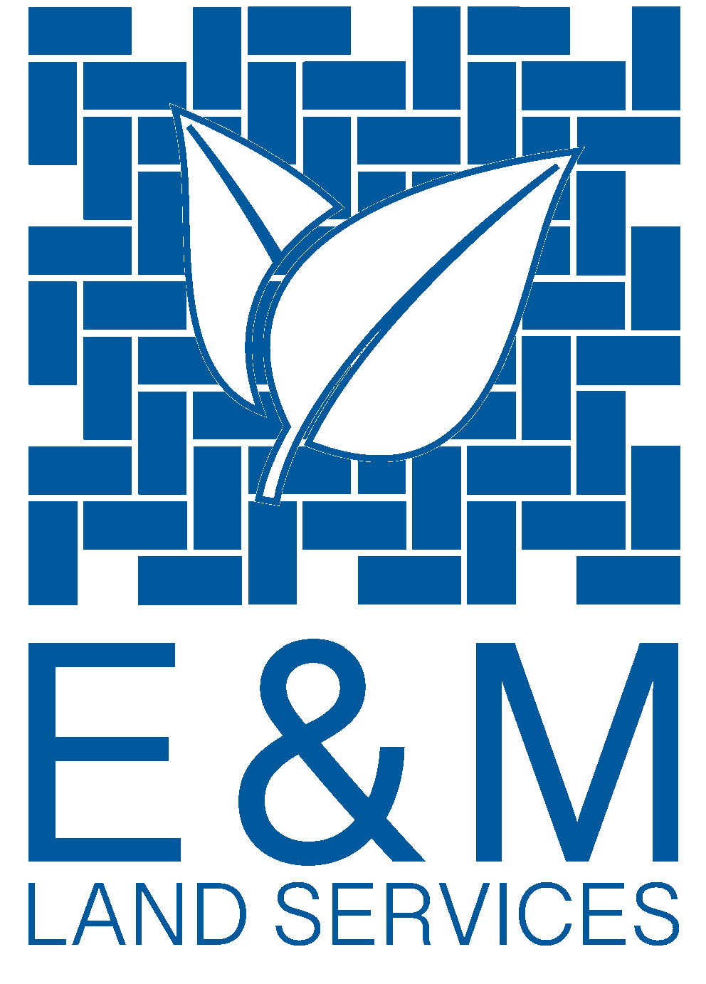 E & M Land Services logo