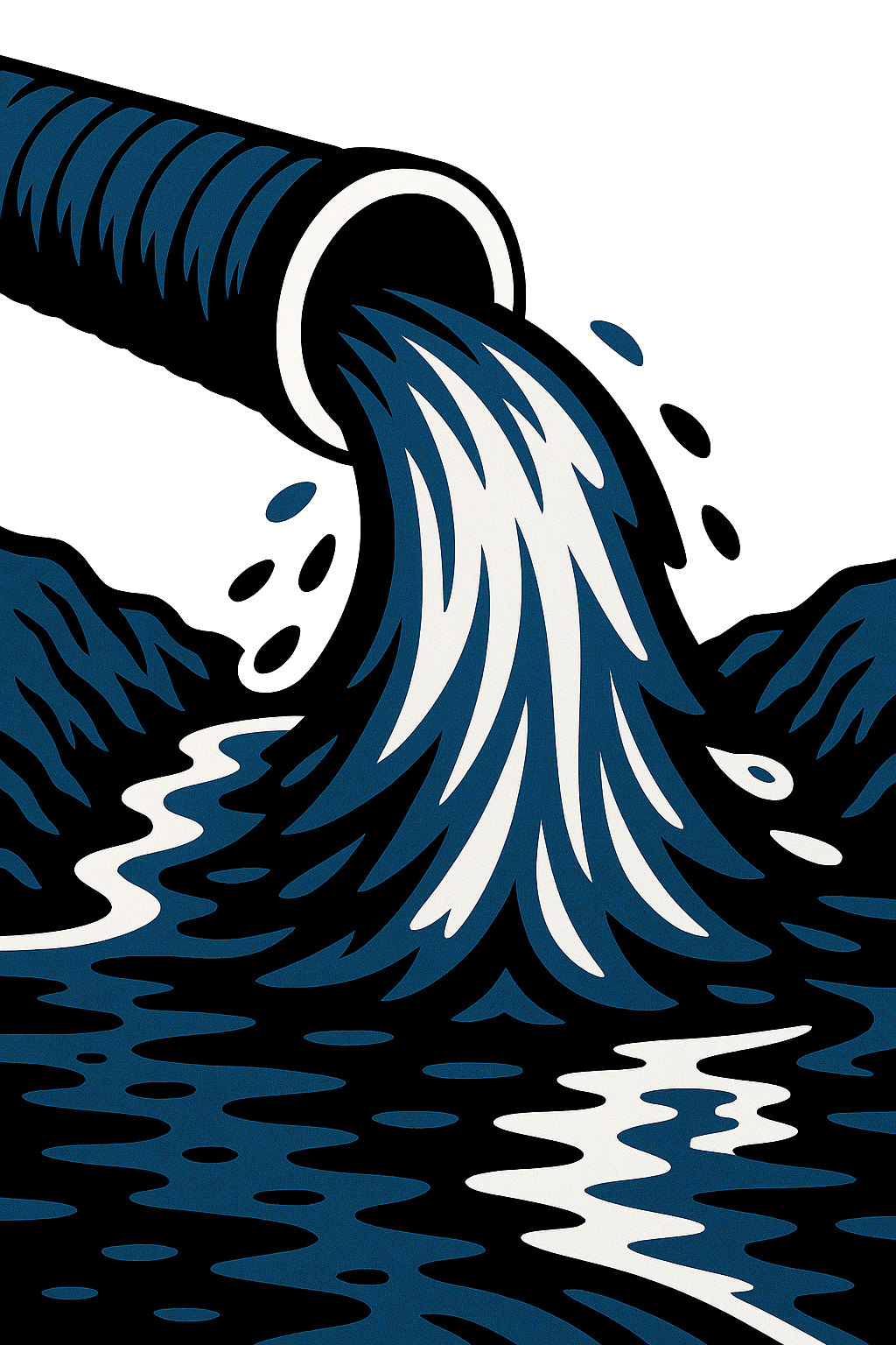 A broken pipe that is needs a sewer repair.